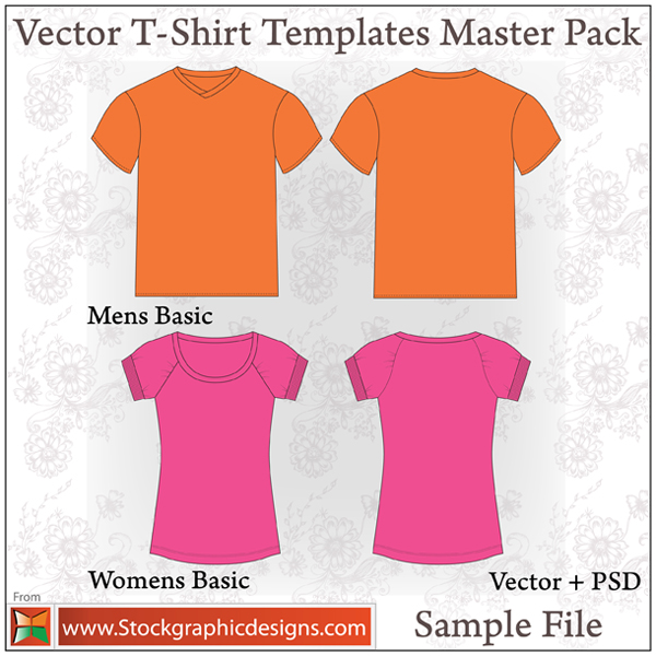 free vector Vector T-Shirt Templates