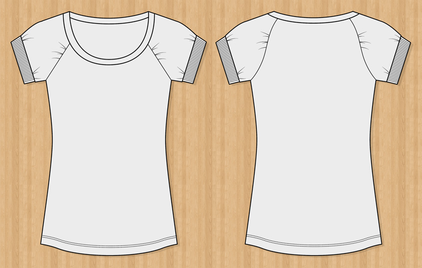 Download T-Shirt Templates (130704) Free EPS Download / 4 Vector