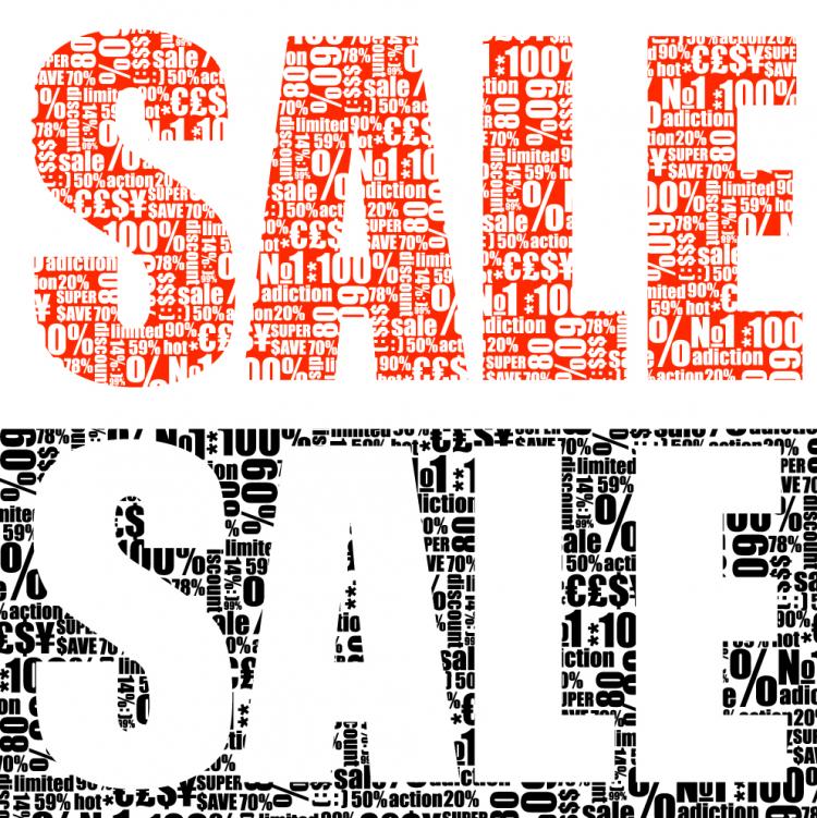 free vector Vector text piled sale
