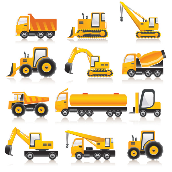 free vector Vector Transport Vehicle Icons