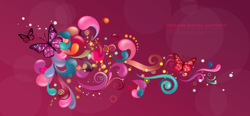 free vector Vector trend of colorful case series purple 7p