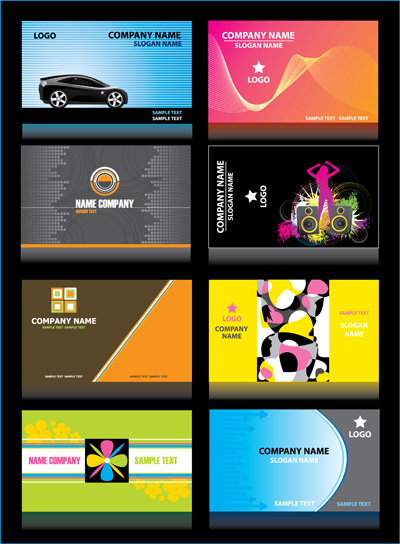 free vector Vi and a variety of card template vector