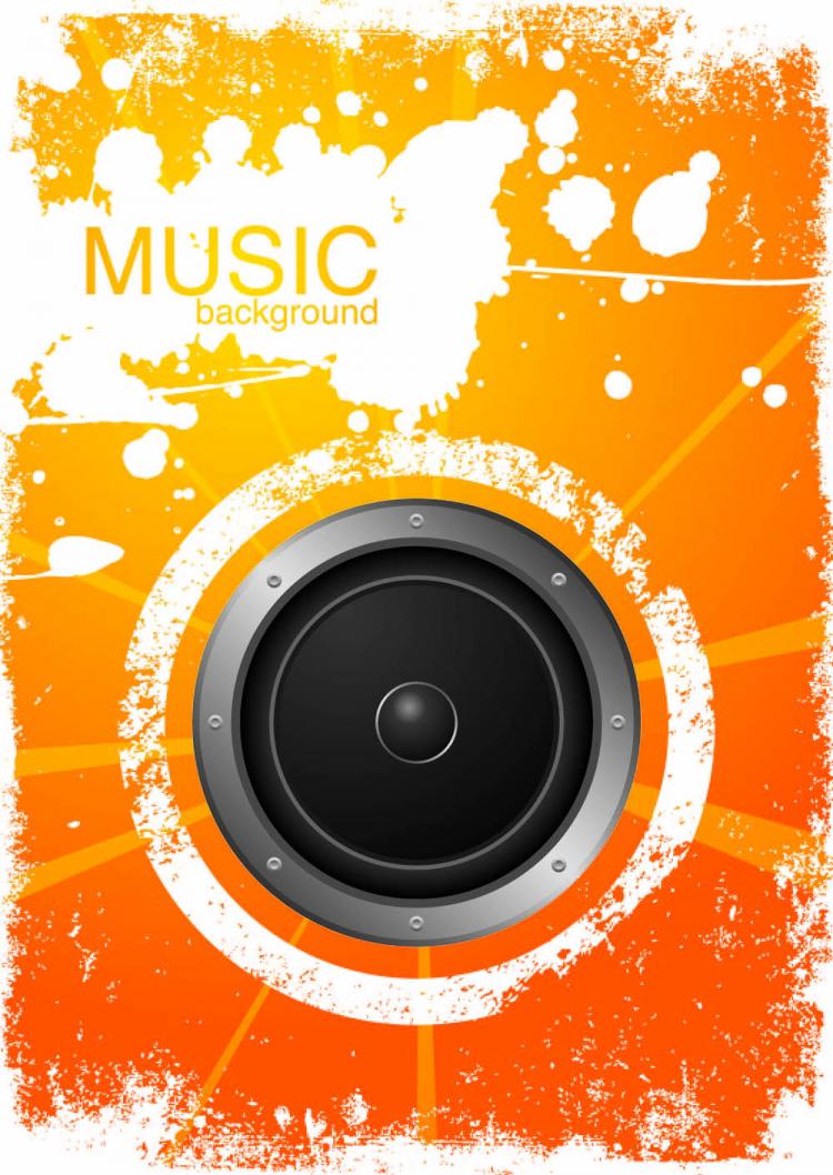 free vector Vibrant music background pattern 03 vector