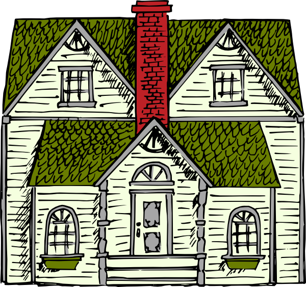 free vector Victorian House Coloured clip art