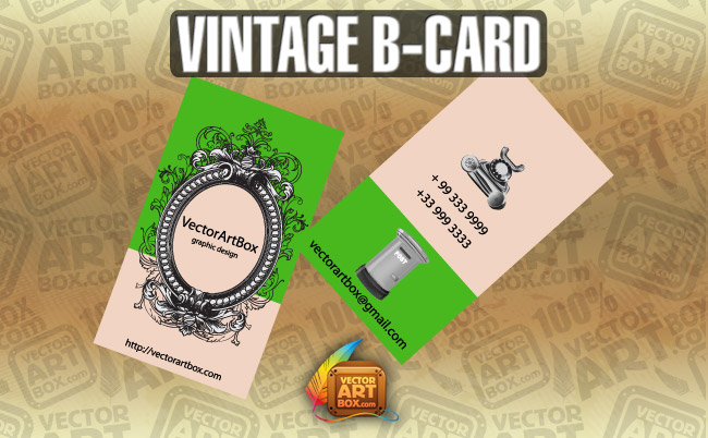 free vector Vintage Business Card