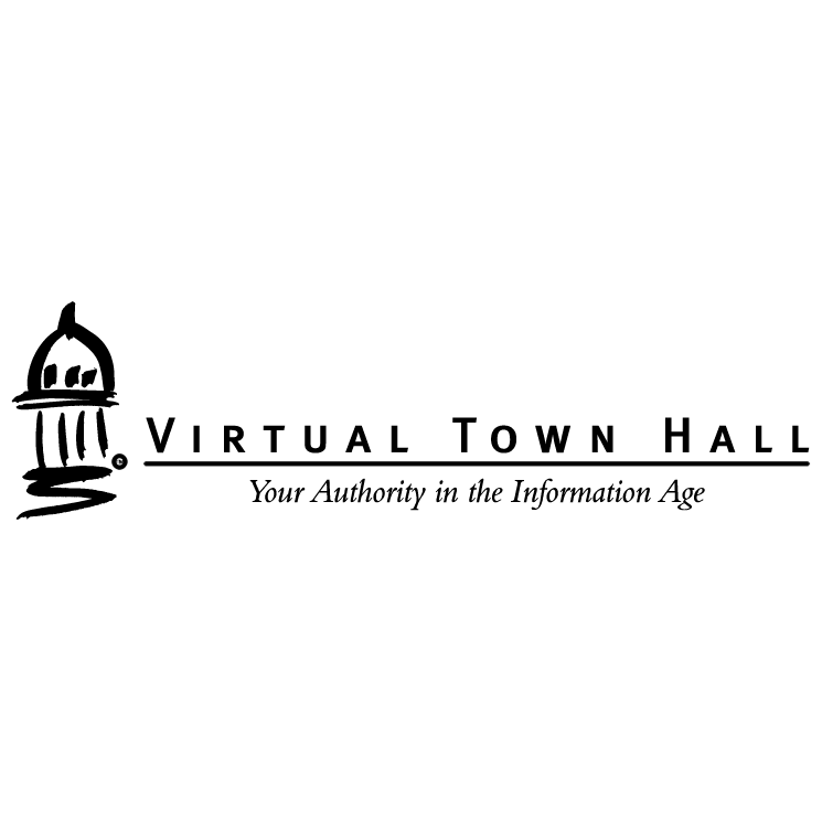 free vector Virtual town hall 0