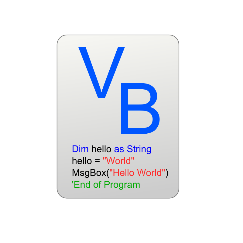 free vector Visual Basic Icon