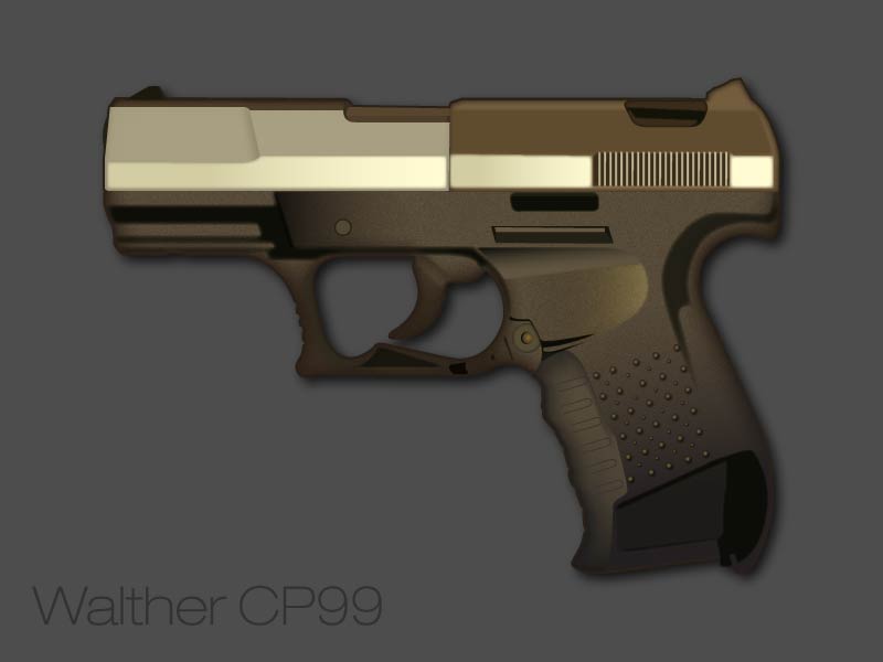 free vector Walther Pistol Vector