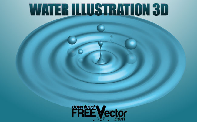 free vector Water Illustration 3D