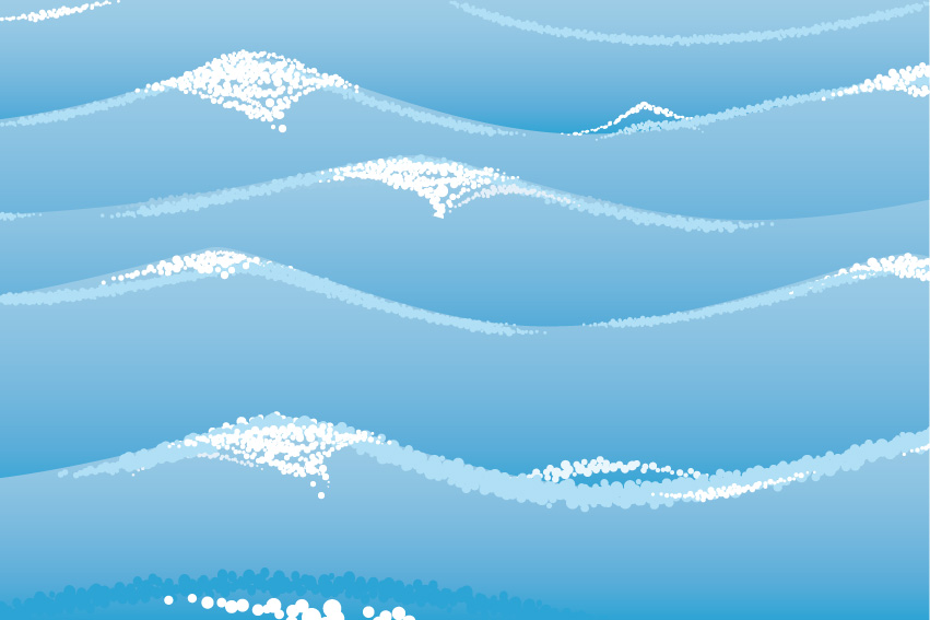 free vector Water-related vector background material