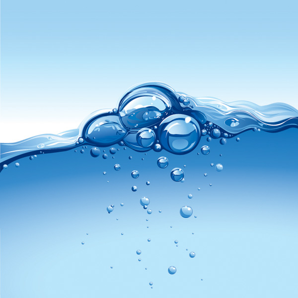 free vector Water theme vector