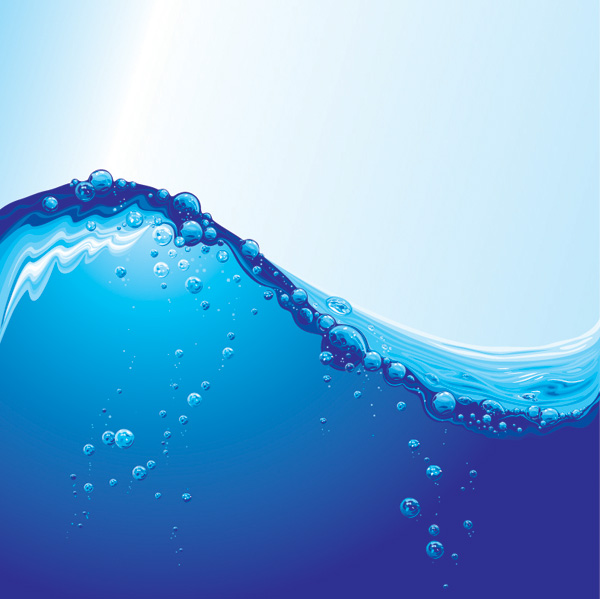 free vector Water theme vector