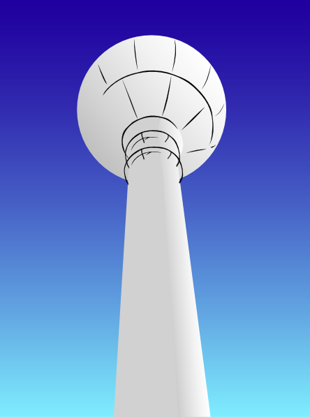 free vector Water Tower clip art