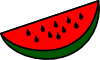 free vector Watermelon Wedge clip art