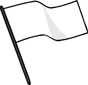 free vector Waving White Flag clip art