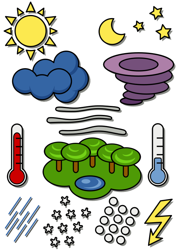 Weather Chart Symbols 98946 Free SVG Download 4 Vector