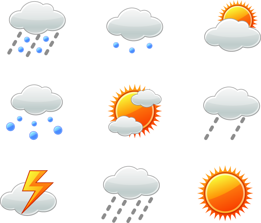 free vector Weather icons vector