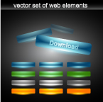 free vector Web design decorative elements vector 3
