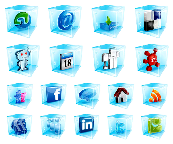 Download Web-Style Frozen 3D Icons (19750) Free AI Download / 4 Vector