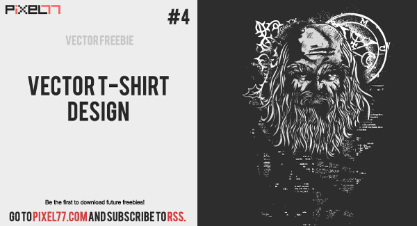 free vector Weekly Freebie #4: Old Man Vector T-shirt Design