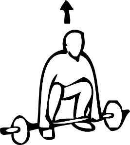 free vector Weight Lifting Outline Sports clip art