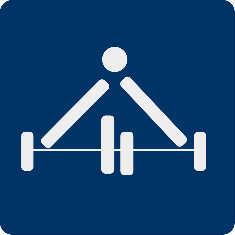 free vector Weight lifting pictogram