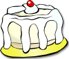 free vector White Cake clip art