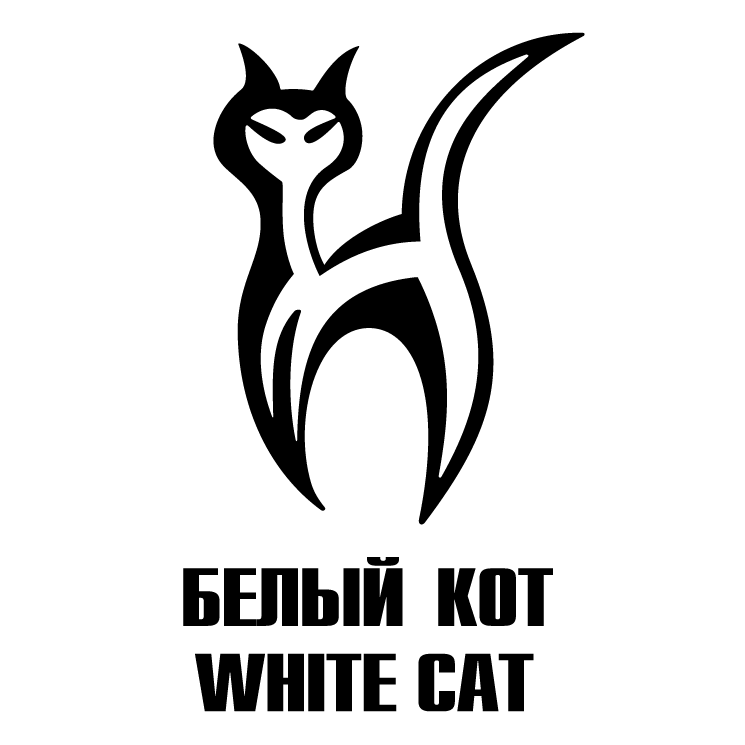free vector White cat