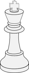 free vector White King Chess clip art