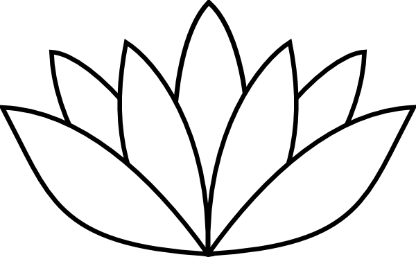 free vector White Lotus Flower clip art