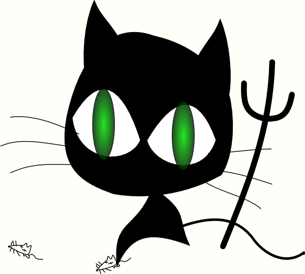 free vector Wicked Cat clip art