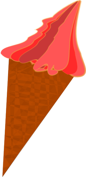 free vector Wild Berry Ice Cream Cone clip art