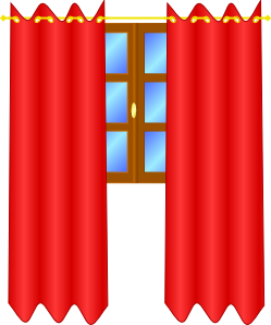 free vector Window With Draperies clip art