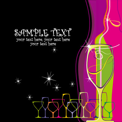 free vector Wine bottles u0026amp paste banner vector background