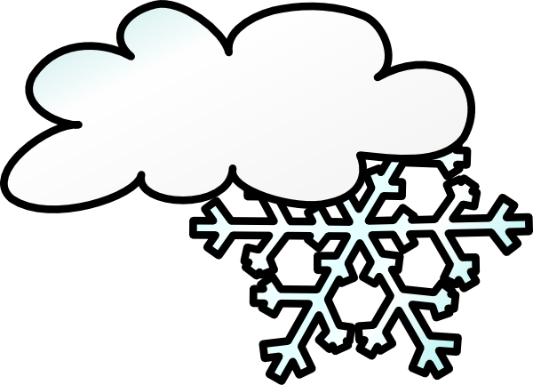 free vector Winter Cloud Snow Flake clip art