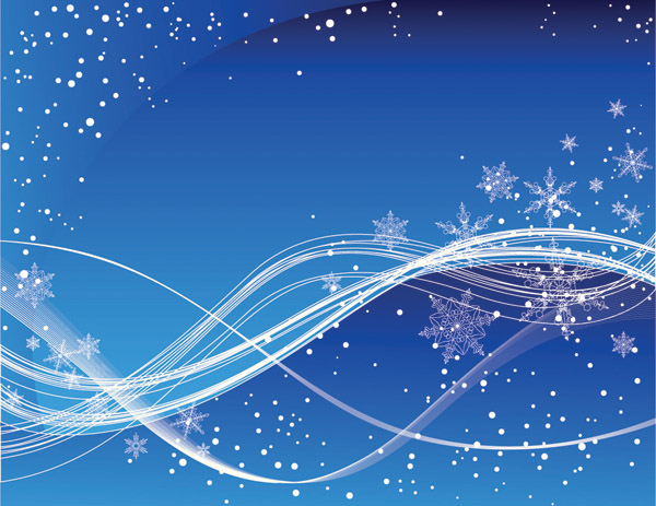 Free Vectors: Winter Backgrounds