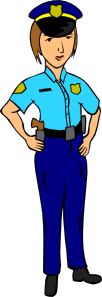 free vector Woman Police Officer clip art