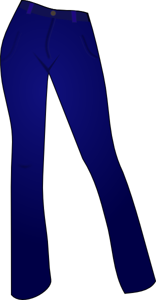free vector Women Clothing Blue Jeans clip art
