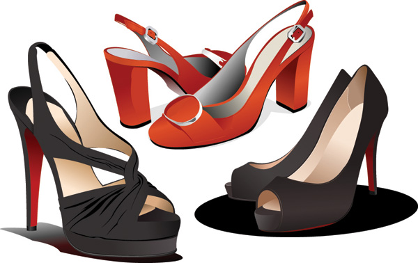 free vector Women high heels vector
