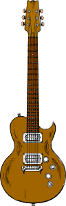free vector Wooden Guitar clip art