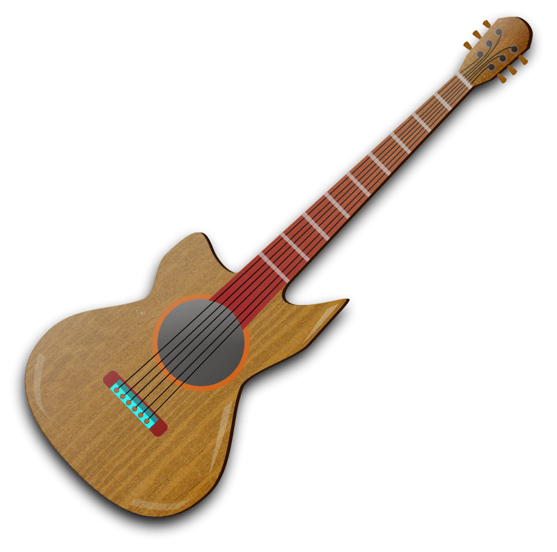 free vector Wooden Guitar