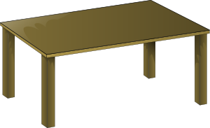 free vector Wooden Table clip art