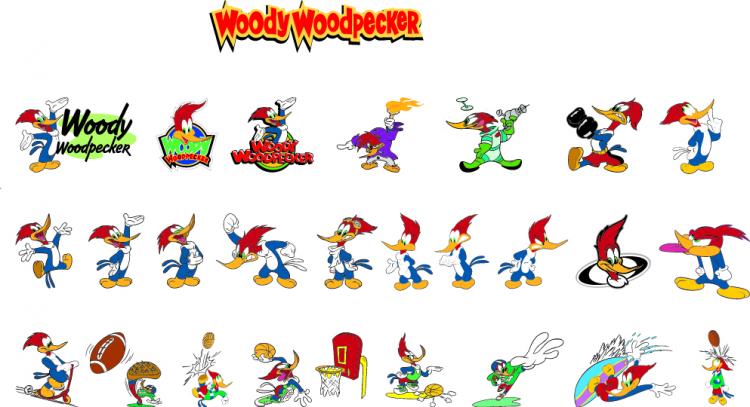 free vector Woody woodpecker cartoon clip art