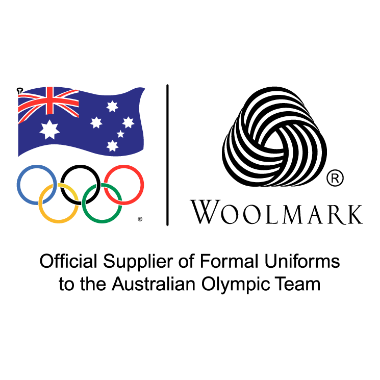 free vector Woolmark official supplier of formal uniforms to the australian olympic team