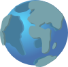 free vector World Wide Web Globe Earth Icon clip art
