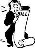 free vector Worried About A Bill clip art