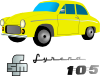 free vector Yellow Car clip art