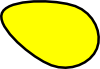 free vector Yellow Easter Egg clip art
