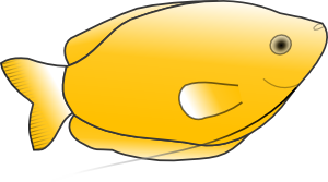 free vector Yellow Fish clip art