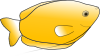 free vector Yellow Fish clip art